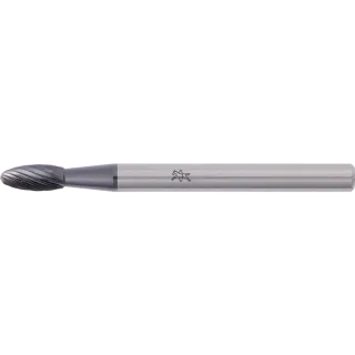 PFERD TOOLS Hartmetall Hochleistungsfrässtift Flamme B Ø 03x07mm Schaft-Ø 3mm Z5 HICOAT beschichtet universal fein - 21202554