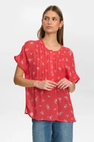 Nümph - Bluse - Nufelicity rot - Gr. - 34