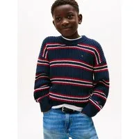 Tommy Hilfiger Strickpullover HALF CARDIGAN C-NECK SWEATER Kinder bis 16 Jahre