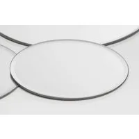 Sandra Rich Kerzentablett Glasplatte Spiegelplatte Mirror rund von Sandra Rich