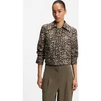 BOSS ORANGE Kurzblazer Janima Premium Damenmode mit geschlitzten Ärmeln, Regular Fit