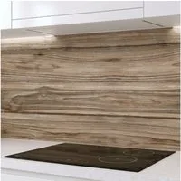 Rodnik Küchenrückwand Nussbaum, monolithische ABS-Platte mit Direktdruck, formstabil und langlebig