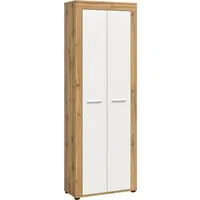 OTTO home Garderobenschrank AOSTA, Höhe 191cm, 2 Türen, 1 Boden, 1 Kleiderstange (1-St., in verschiedenen Farbausführungen erhältlich, individuell kombinierbar) Flurschrank, Kleiderschrank, Hochschrank, Garderobe, Flur, Schrank