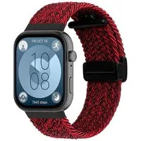 Wigento Smartwatch-Armband Nylon Geflochten für Huawei Watch Fit 5 4 / Fit 5 4 Pro / 3 Magnetisch, Ersatz Austausch Silikon Sport Armband
