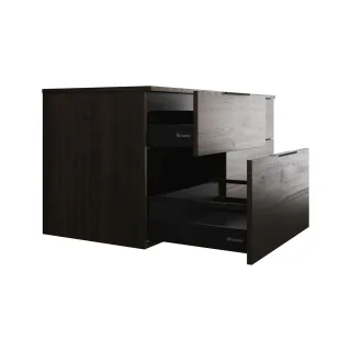 Burgbad Waschtischunterschrank Eqio 619x1400x550 Marone Dekor Trüffel, SGUV140F2012 SGUV140F2012