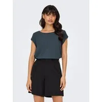 ONLY Kurzarmbluse ONLVIC – feminines Blusenshirt in lockerer Form Materialmix, regular fit
