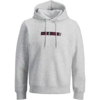 Jack & Jones Kapuzensweatshirt JJMUNK SWEAT HOOD Materialmix, regular fit