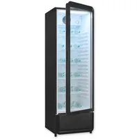 exquisit Getränkekühlschrank GKS260-GT-431D schwarz, 172,5 cm hoch, 54 cm breit, Alles auf einen Blick dank Isolierglastür und übersichtliche Lagerung