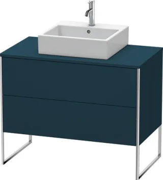 Duravit XSquare Konsolenwaschtischunterbau bodenstehend Nachtblau Seidenmatt 1000x548x778 mm - XS492 XS492109898