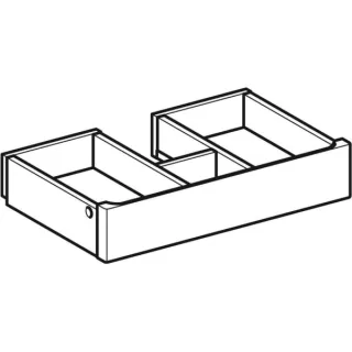 Geberit Schublade, weiß, Renova Plan Waschtisch-US, Modell 869600, 595238000 595238000