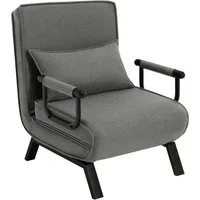 Woltu Schlafsofa, 1 Teile, Schlafsessel 3 in 1, mit Bettfunktion, Sofabett Gästebett