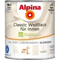 Alpina Weißlack Classic Weißlack für Innen Cremeweiß