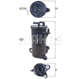 Mahle Kraftstofffilter Honda Civic Cr-V Hr-V 1,6