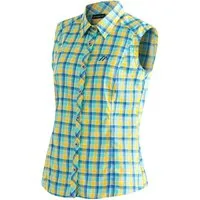 Maier Sports Funktionsbluse Paloma ärmellose Damen Bluse, sommerliches Blusen-Shirt, Karobluse, Reg. Fit