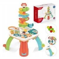 COIL Spieltisch COIL Lerntisch, Baby-Aktivitätstisch-Spielzeug, Interaktive Kugelbahn, Kugelrutsche, Lernspielzeug, Ball Safari