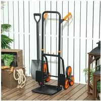 Durhand Sackkarre Treppensteiger, (Packung, 1-St., Klappbare Treppensteiger-Sackkarre), klappbar, Treppensteiger, 6 Räder, Stahlrahmen