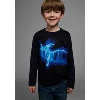 KIDSWORLD Langarmshirt FLYING DINO Langarm, Basic-Passform, bedruckt, Rundhalsausschnitt