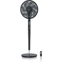 Brandson Standventilator DC, leise, energiesparend, Oszillation, Timer, Fernbedienung, 19 Watt, 40 cm Durchmesser, NTV Sieger 2026, mobiler Lüfter, 9 Geschwindigkeitsstufen, GS-Geprüft