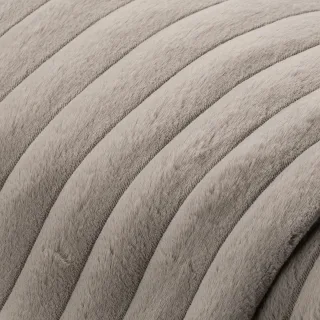 Fellimitat mit Rippen, grau, 3,5 cm breite Rippe