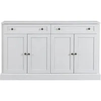 Flieks Kommode, Sideboard mit 2 Schubladen und 4 Türen 150x40x86cm