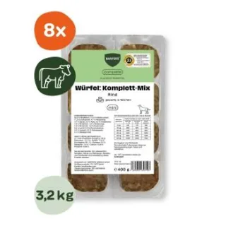 BARFER'S Würfel: Komplett-Mix Rind 8x400 g