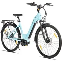 HILAND E-Bike 28 Zoll E-Bike Trekkingrad mit Gepäckträger für Alltag und Touren, Mittelmotor