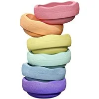 Stapelstein Balancetrainer Stapelstein rainbow pastel, für Drinnen und Draußen, 6-tlg. ØxH: 27,5x12 cm