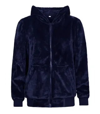 Wärmehalter - Mens Soul Warming Soft Fleece Lounge Hoodie - Navy