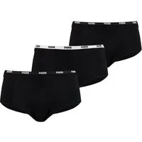 PUMA BODYWEAR Panty Mini Shorts Comfort Cotton Stretch (Set) Webgummibund, Logo