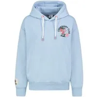 SUBLEVEL Hoodie mit Frucht-Motiv und Schriftzug für Damen Baumwolle Regular fit ohne Kragen bedruckt atmungsaktiv