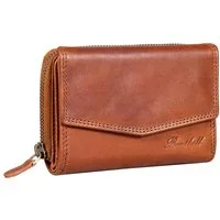 Benthill Geldbörse Damen Portemonnaie Echt Leder RFID Vintage Portmonee Geldbeutel, RFID-Schutz Kartenfächer Münzfach Reißverschlussfach