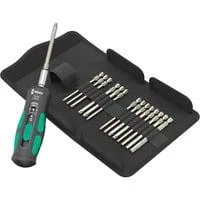 Drehmoment-Schraubendreher 7515/16 Kraftform Safe-Torque Speed Universal 1 schwarz/grün, 16-teilig, in robuster Falttasche