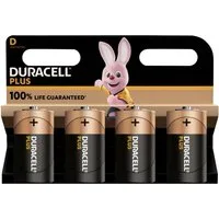 Duracell Duracell Plus-D K4 Mono (D)-Batterie Alkali-Mangan 1.5 V 4 St. Batterie