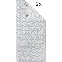 done.® Handtuch Set Daily Shapes Boho, Jacquard-Walkfrottier (Set, 2-St), Jacquardgewebe, modernes Rauten Muster