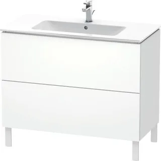 Duravit L-Cube Waschtischunterbau bodenstehend Weiß Matt 1020x481x704 mm - LC662701818 LC662701818