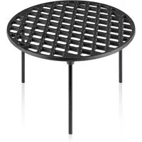 BBQ-Toro Grillrost Gusseisen Ø 30 cm mit 3 Beinen, rundes + eingebranntes Grillgitter