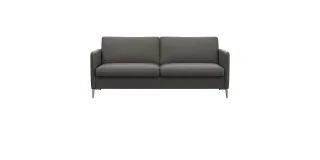 FLEXLUX 2,5-Sitzer "Fiore, super bequem durch Kaltschaum im Sitz" schmale Armlehnen, Füße Alu+ Eiche