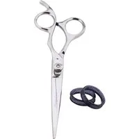Haryali London Haarschere Friseurschere silber, hochwertige professionelle Schneideschere 16.5cm, (Set, 1x Schneideschere), Ergonomische Profi-Friseurschere mit hohem Schneidekomfort
