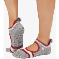 ToeSox Sportsocken Toesox full toe BELLARINA / TEC / ULTRA Logo auf der Ferse und in der Gummierung der Sohle