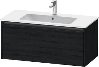 Duravit Ketho.2 Waschtischunterbau wandhängend Eiche Schwarz Matt 1010x480x440 mm - K25064016160000 K25064016160000