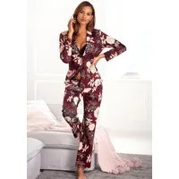 s.Oliver Pyjama (Set, 2 tlg) in klassischer Form mit Blumenmuster