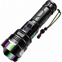Toomoke LED Taschenlampe LED Taschenlampe Aufladbar 1500 Lumen, USB-C Wiederaufladbar (Zoombar, IPX7 Wasserdicht, 5000mAh Akku, 5 Lichtmodi, LED-Taschenlampe mit USB-C-Ladefunktion)