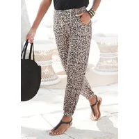 Buffalo Jerseyhose aus leichter Viskose mit Alloverprint, sommerliche Schlupfhose mit Taschen, Strandhose