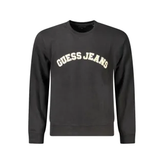 Guess Jeans Schwarzes Baumwoll Sweatshirt für Herren