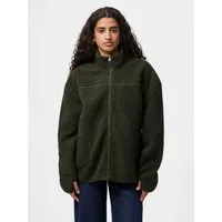 pieces Plüschjacke PCSADIA LS TEDDY JACKET NOOS BC Kunstfaser