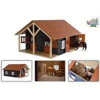 Kids Globe Spielwelt KidsGlobe Farming Pferdestall Holz, Maíôstab 1:24 - mit 2 Boxen