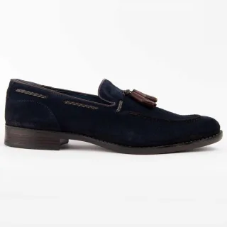 Purapiel Mokassin Moretto2 Blau