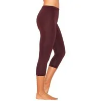 YESET Caprihose Damen 3/4 Capri Leggings Baumwolle BRAUN XL Capri kurze Leggings