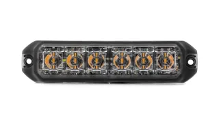 LED Warnlicht | Cell2 | Flexion FX6+ einfarbig | flexibel | gewölbte Flächen | aerodynamisch | selbstklebend | ECE R65 Klasse 2 | ECE R10 | langlebig