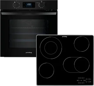 Privileg Backofen-Set "PBA285PU1K" Set, 2 Stk. tlg. Hydrolyse & Pyrolyse - zwei Reinigungsfunktionen für jeden Bedarf